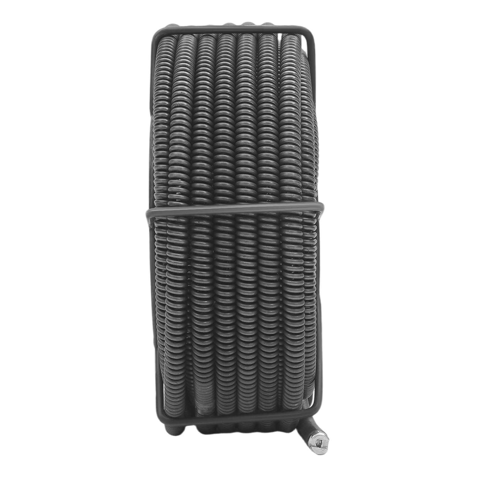 Espiral de limpieza de tuberías de 16 mm de diámetro, 20 m, espiral con estante de almacenamiento, desatascador de desagües en espiral para dispositivo de limpieza de tuberías