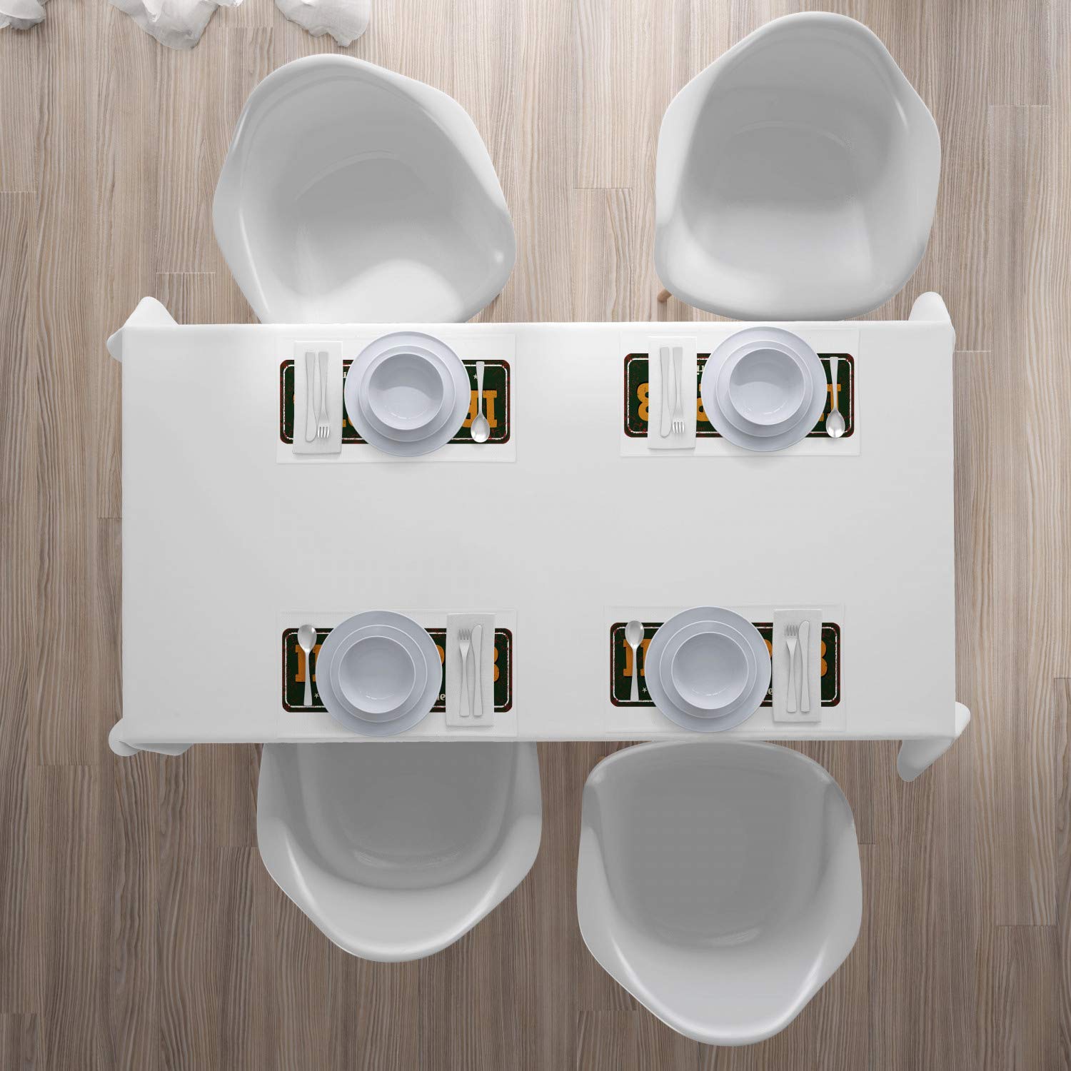 ABAKUHAUS Set Di 4 Tovagliette Americane In Tessuto – Tema Pub Irlandese Vintage, Lavabili In Lavatrice, 30x45 Cm, Impermeabili - 2