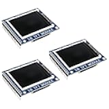 AOICRIE 3pcs 1.8 Inch Serial SPI TFT LCD Screen Display Module PCB Adapter IC 128x160 Dot Matrix 3.3V 5V IO Inerface Cmmpatible LCD1602