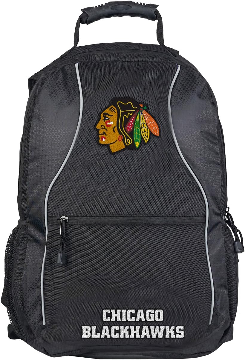 Officially Licensed NHL "Phenom" Backpack, 19", Black