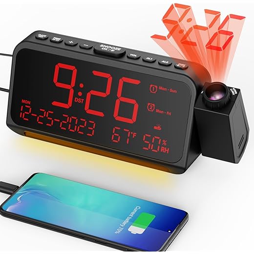 Ceiling Projection Alarm Clock