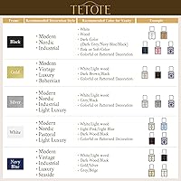 Vista 9 de TETOTE Espejo de marco negro de 16 x 24 pulgadas, espejo de tocador de baño para pared, moderno espejo rectangular de esquina redonda con marco