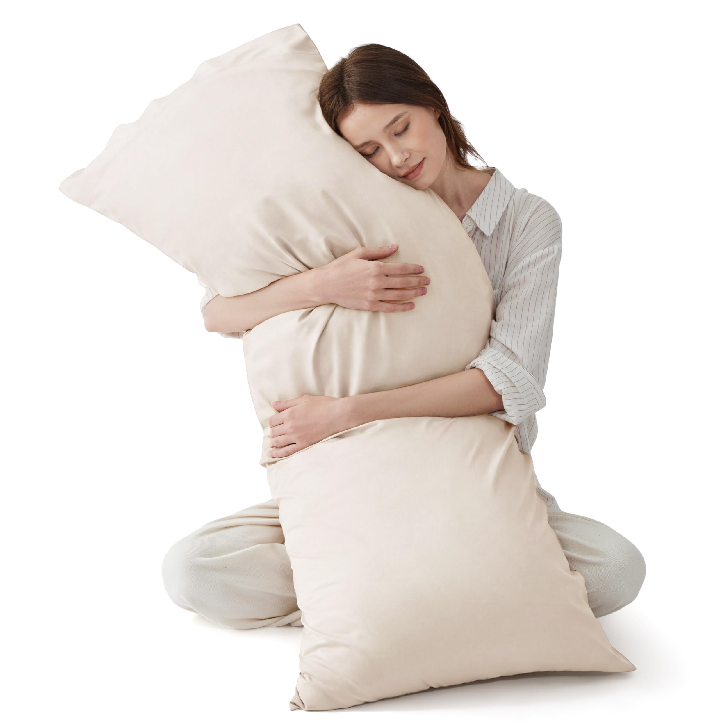 Bedsure PureWoven Body Long Pillowcase, 100% Rayon Derived from Bamboo