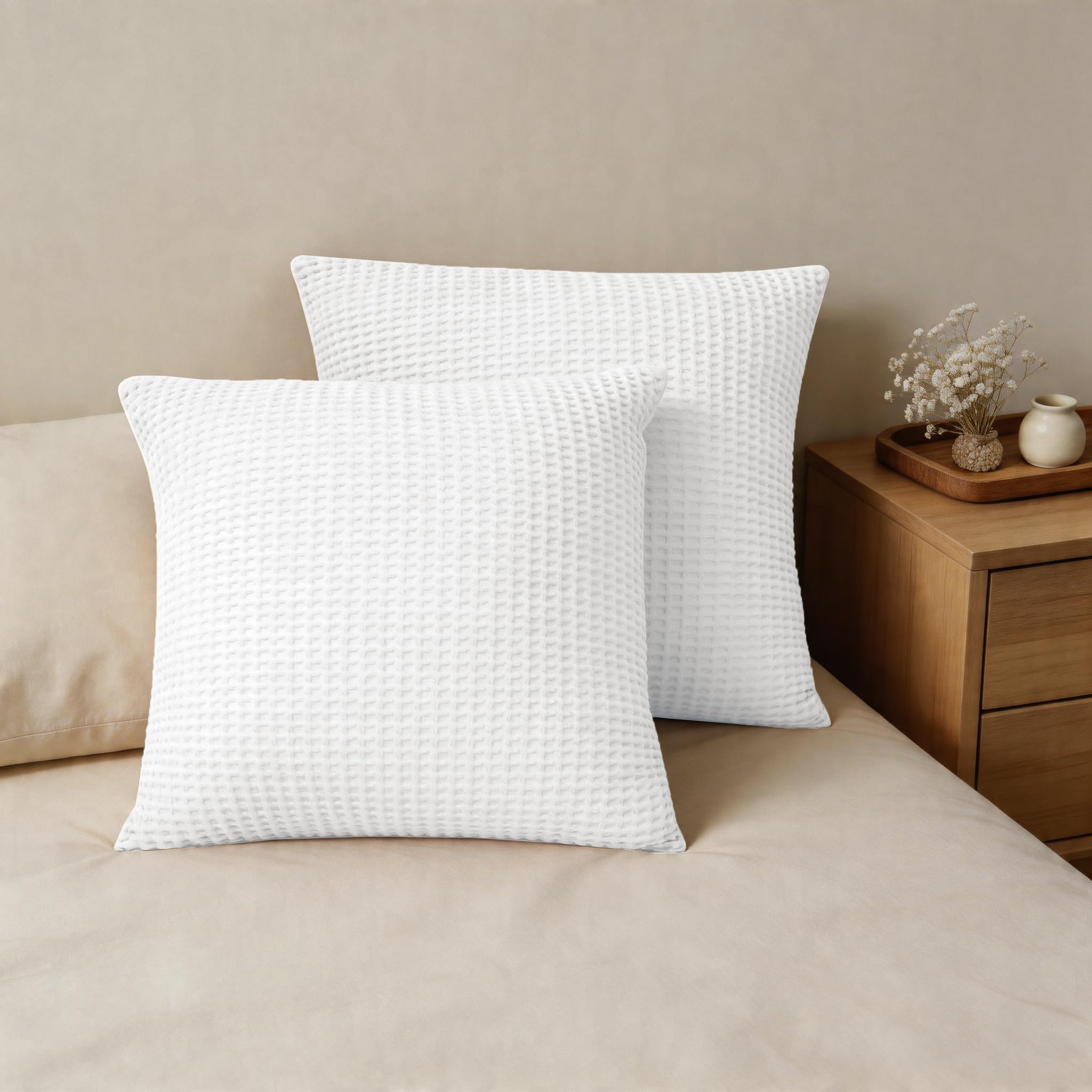CHUFFED Cotton Waffle Pillowcase