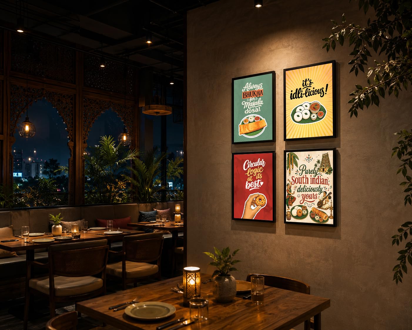 Restaurant Wall Art - South Indian Food Quotes -7 Restaurant Wall Art - South Indian Food Quotes -7