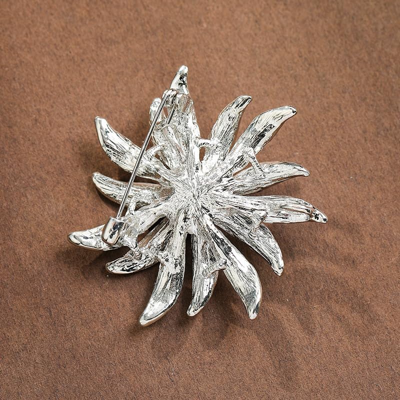 Vintage Crystal Rhinestone Brooch Bridal Pin
