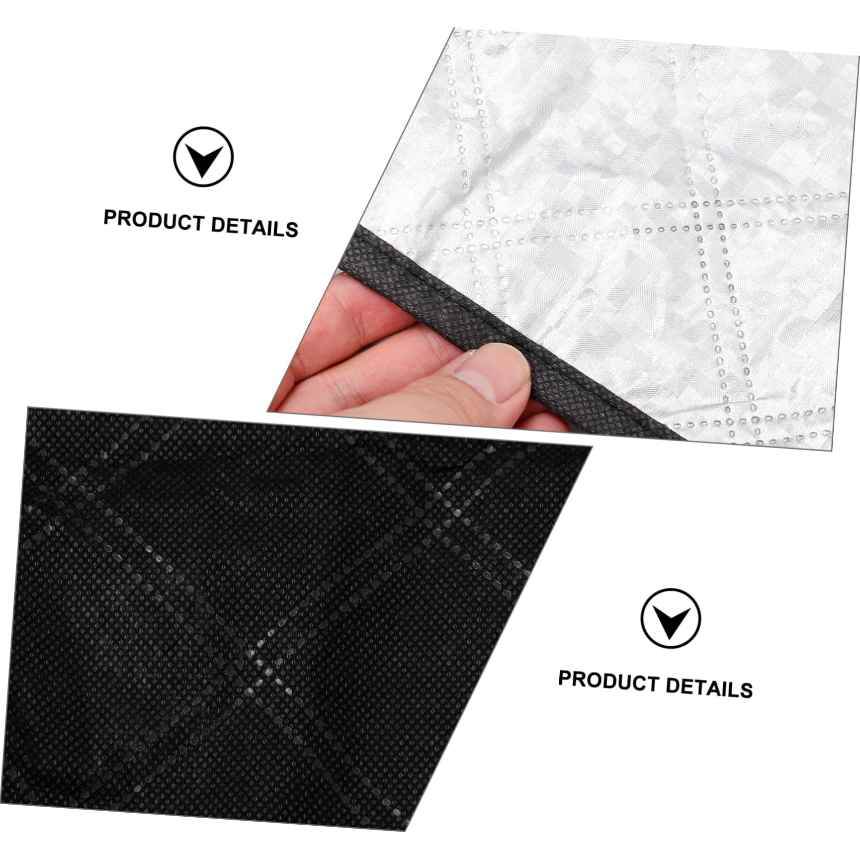 PartyKindom bouclier de neige couverture de glace de pare-brise couverture de pare-brise anti-neige couverture de neige de pare-brise de voiture bouclier de fenêtre de véhicule tissu non tissé