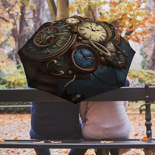 Miniatura 5 de AMRANDOM Paraguas plegable de viaje automático abierto de tres pliegues para el uso al aire libre de la lluvia del coche para el uso al aire libre