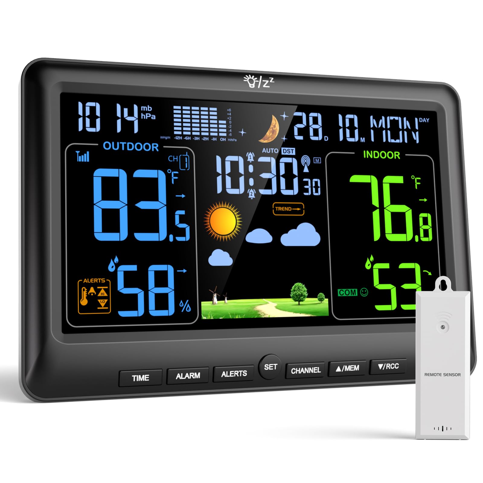 LIORQUE Weather Station Wireless Indoor Outdoor Thermometer-image-47