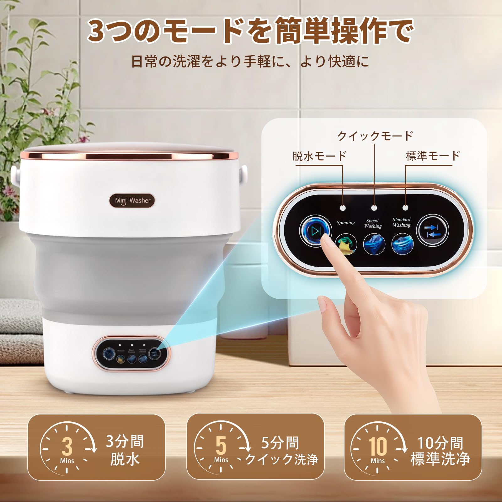 Amazon.co.jp: 【分別洗いに最適】小型洗濯機 折りたたみ 13L大容量