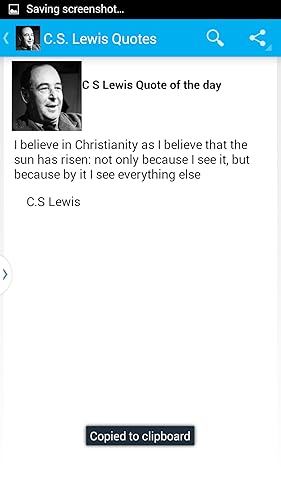 C S Lewis Quote of the day