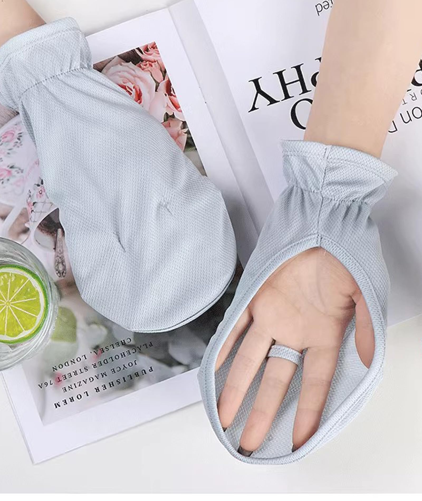 Zbdroxygen 2 Pcs Driving Gloves for Women, Hand Gloves for Sun Protection, Sun Protection Gloves for Women, Breathable Design, Suitable for Cycling, Golf and Outdoor Activities 4