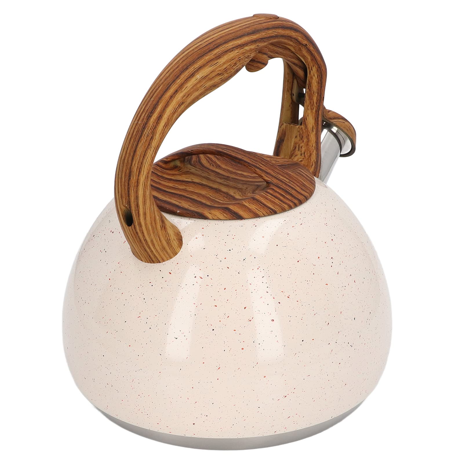 Tetera con Silbato de Gran Capacidad, 3 Litros, Ergonómica, de Acero Inoxidable, para el Hogar y el Camping