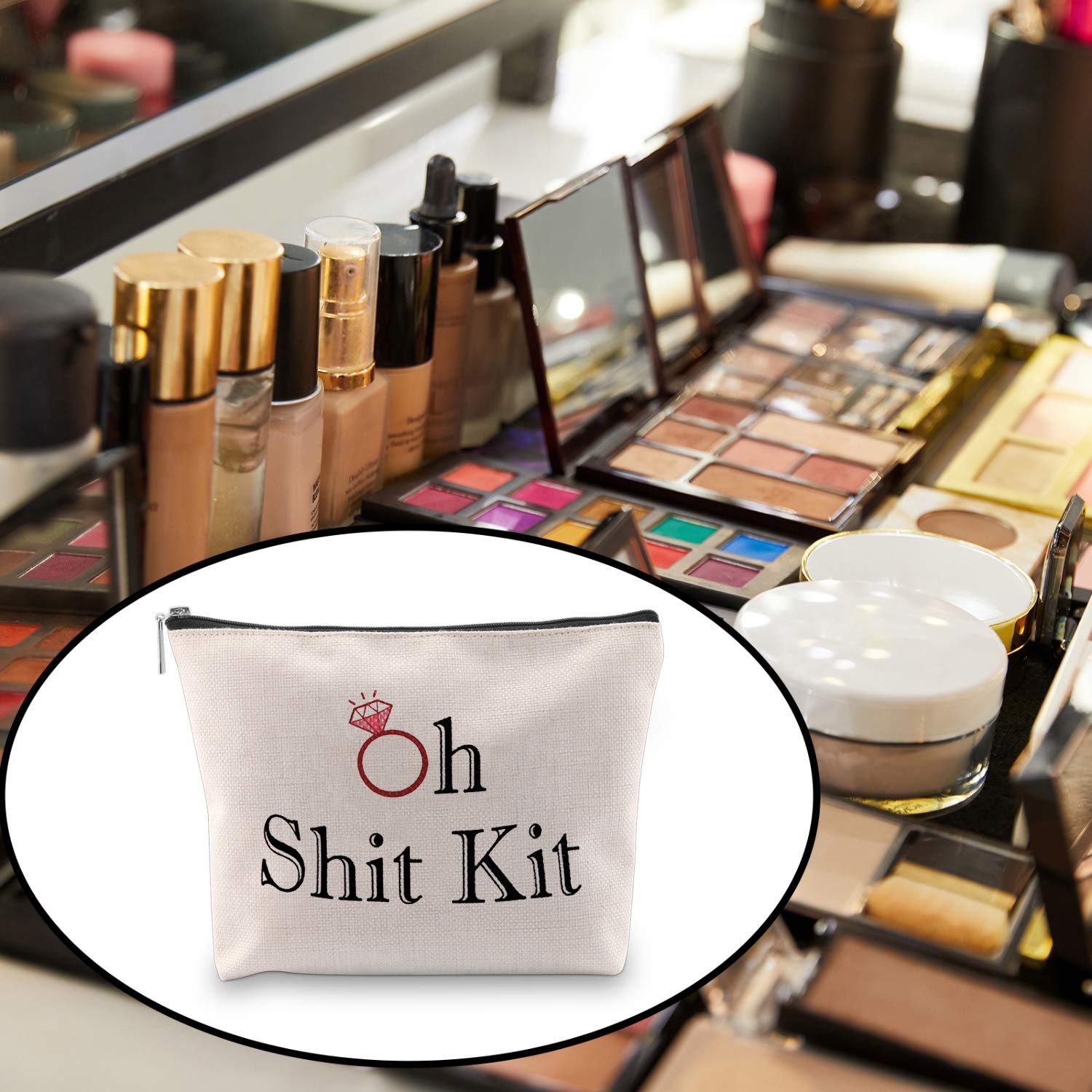 Bachelorette Kit Taschen Brautdusche Geschenk Oh Shit Kit Make-up Tasche Hochzeit Party Kosmetiktasche Brautjungfer Make-up Tasche, Oh Shit Kit
