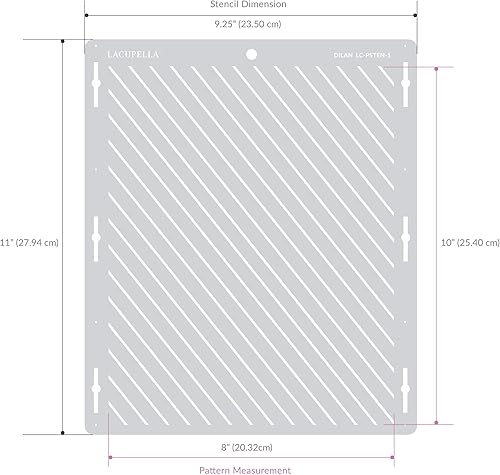 Miniatura 3 de Lacupella Plantilla para pastel de crema de mantequilla, glaseado real, ganache, pintura, arte y manualidades (AESTHER)