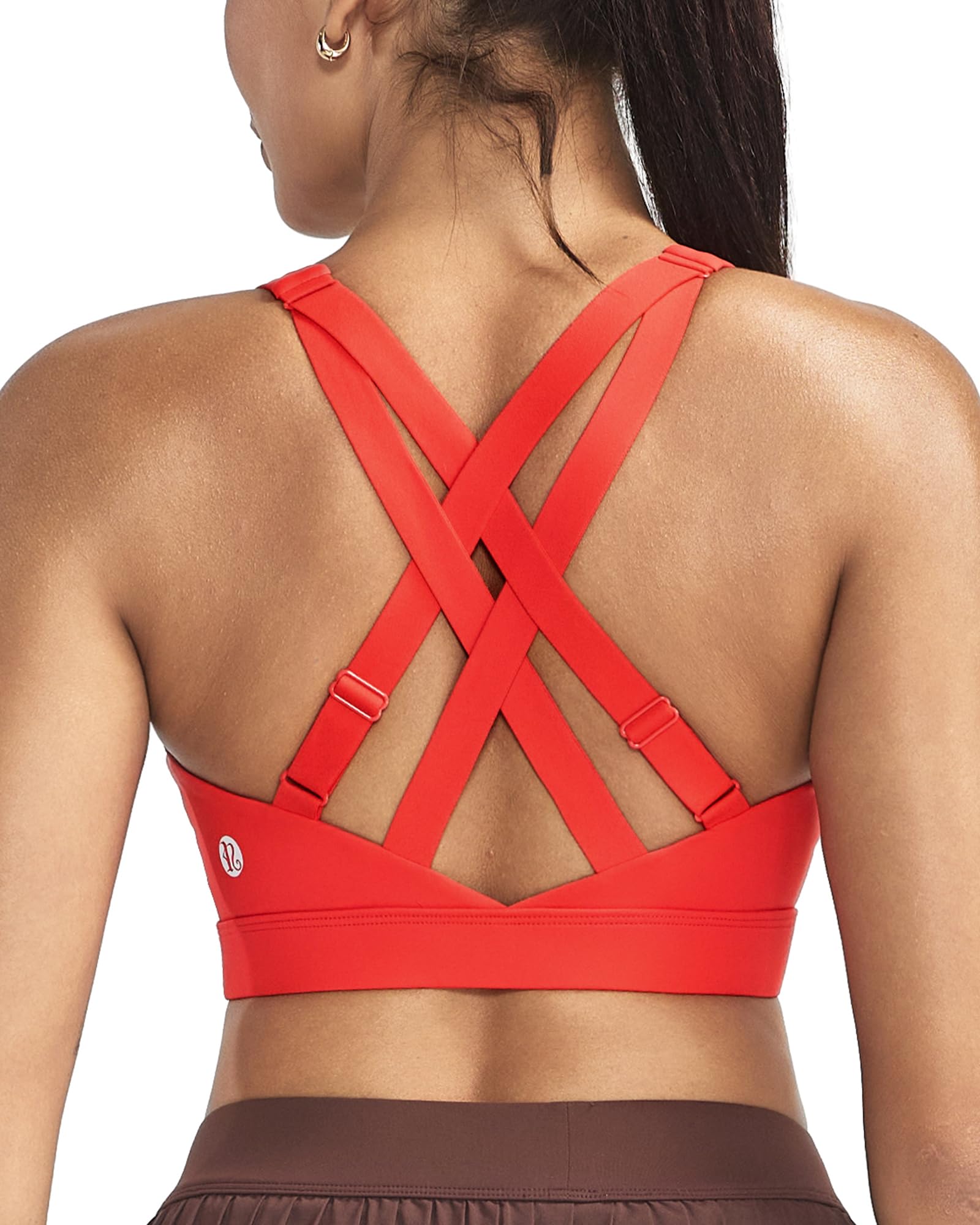 RUNNING GIRL Adjustable Straps High Impact Sports Bras with Sewn in Pads | High Support, Workout, Cloud-Soft, Racerback, Molded Cup, Supportive for women