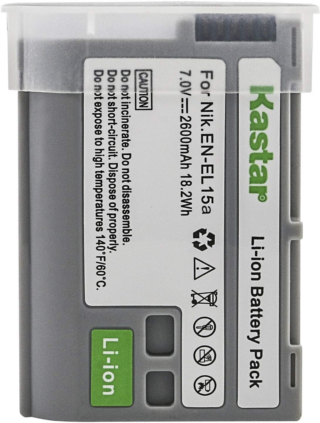 Kastar 2 Pack Battery and AC Wall Charger Compatible with Nikon EN-EL15 Nikon EN-EL15a Battery, Nikon MH-25 Charger, Nikon D750 Nikon D800 Nikon D800E Nikon D810 Nikon D810A Nikon Z6 Nikon Z7 Camera