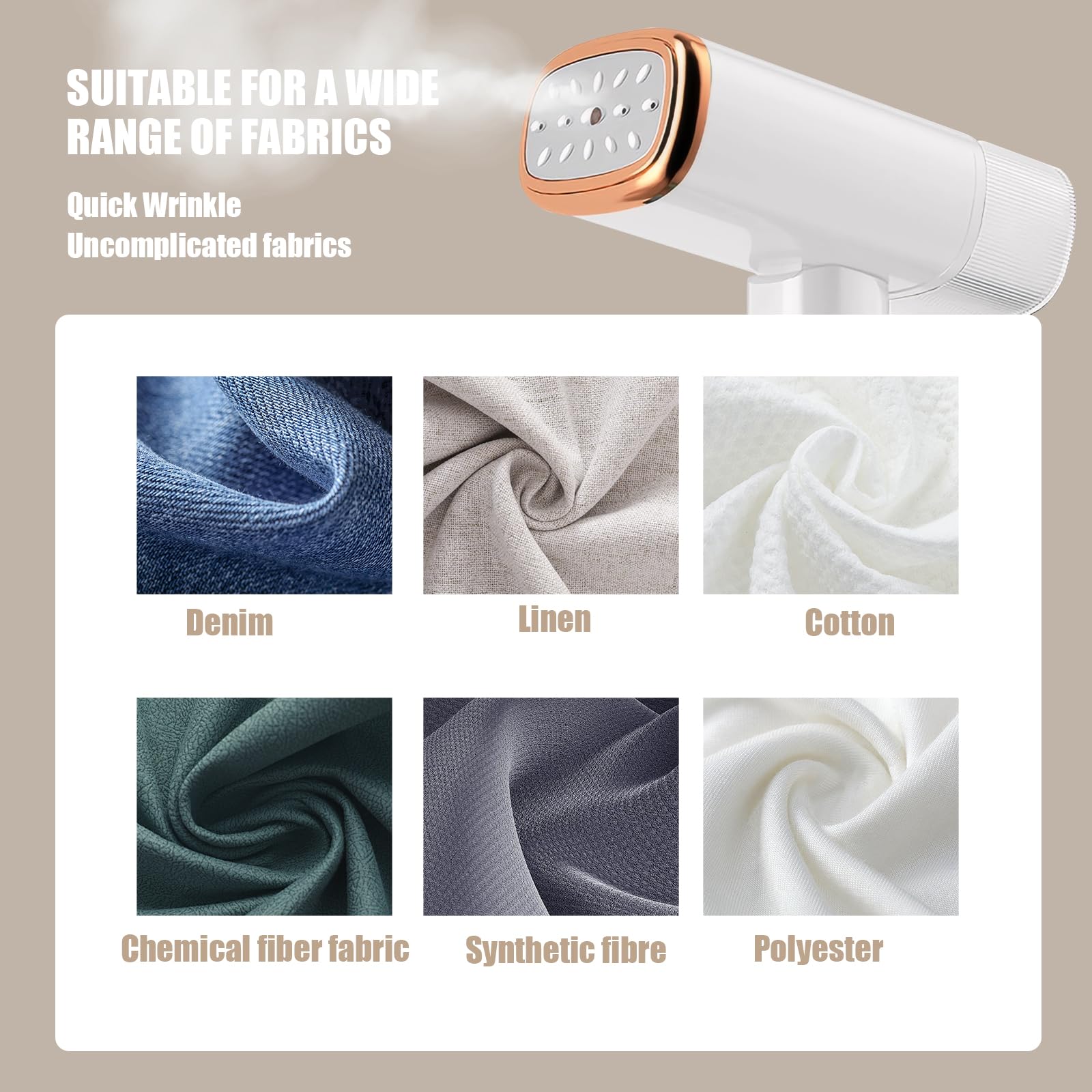 Cuiseur vapeur de voyage pliable et portable,Defroisseur Vapeur Vertical,Défroisseur Vapeur de 120ml, Réchauffage Rapide en 30s, Fer à vapeur pour enlever les plis des vêtements,Pour la Maison