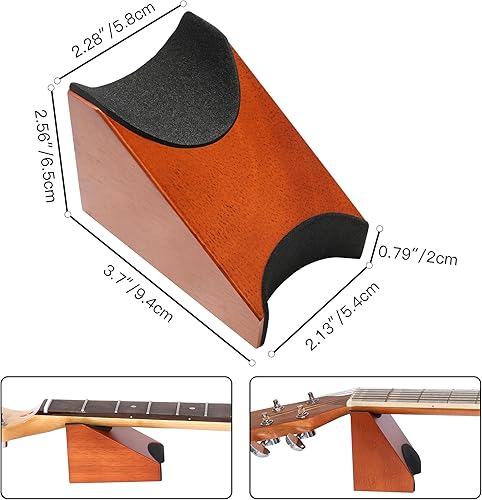 Miniatura 5 de Kit de nivelación de trastes de guitarra, kit de herramientas de reparación Luthier incluye nivelador de trastes de haz de lijado, lima de