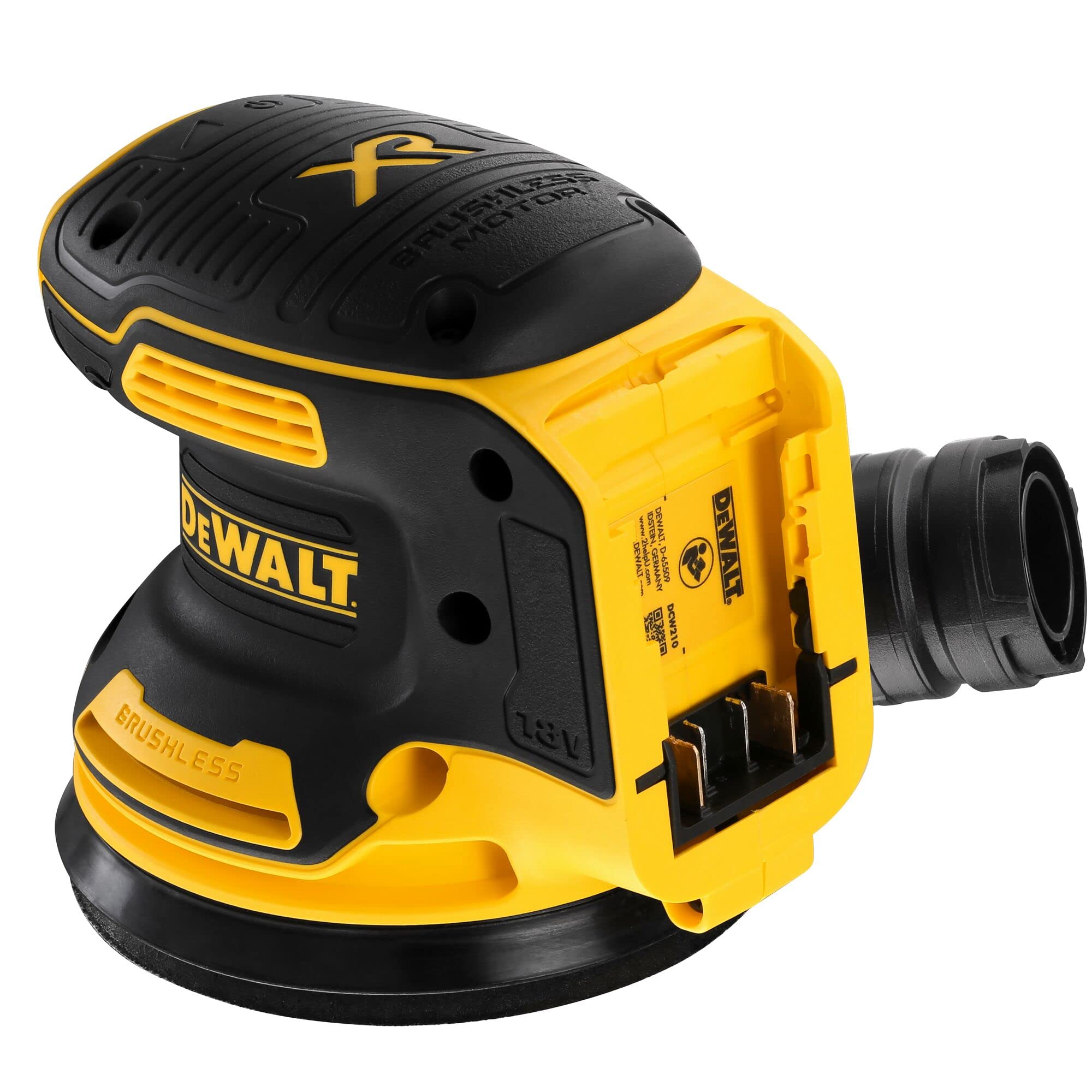 DeWALT DCW210N-XJ Ponceuse excentrique Brushless 125mm 18V (vendue seule) & DCS355N - Outil oscillant multi cutter 18V - sans batterie