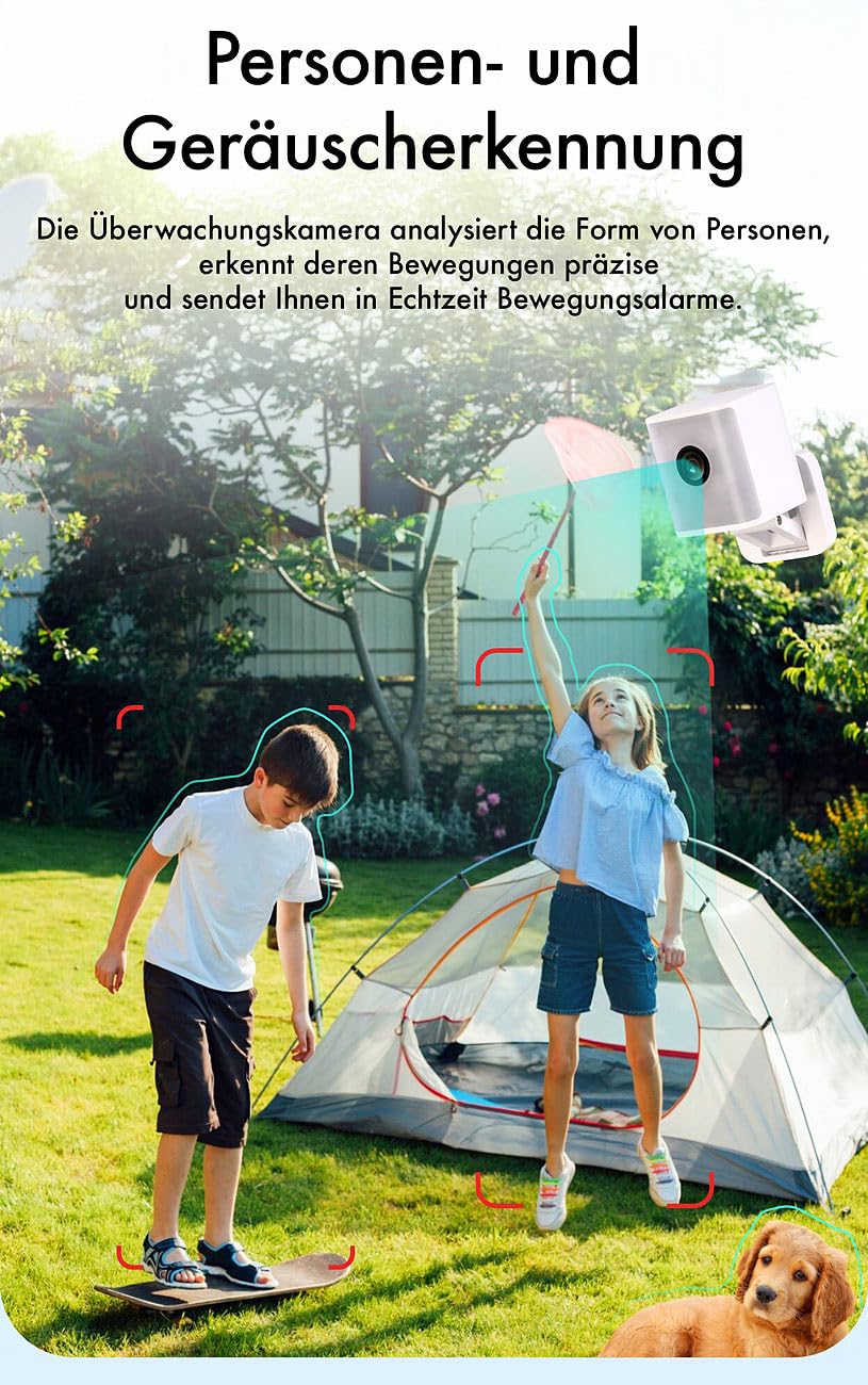 7links WLAN Kamera außen: 2er-Set wetterfeste Dualband-IP-Außen- und Innen-Kameras, 4 MP, IP65 (Außenkamera WLAN, Überwachungskamera innen, PC)