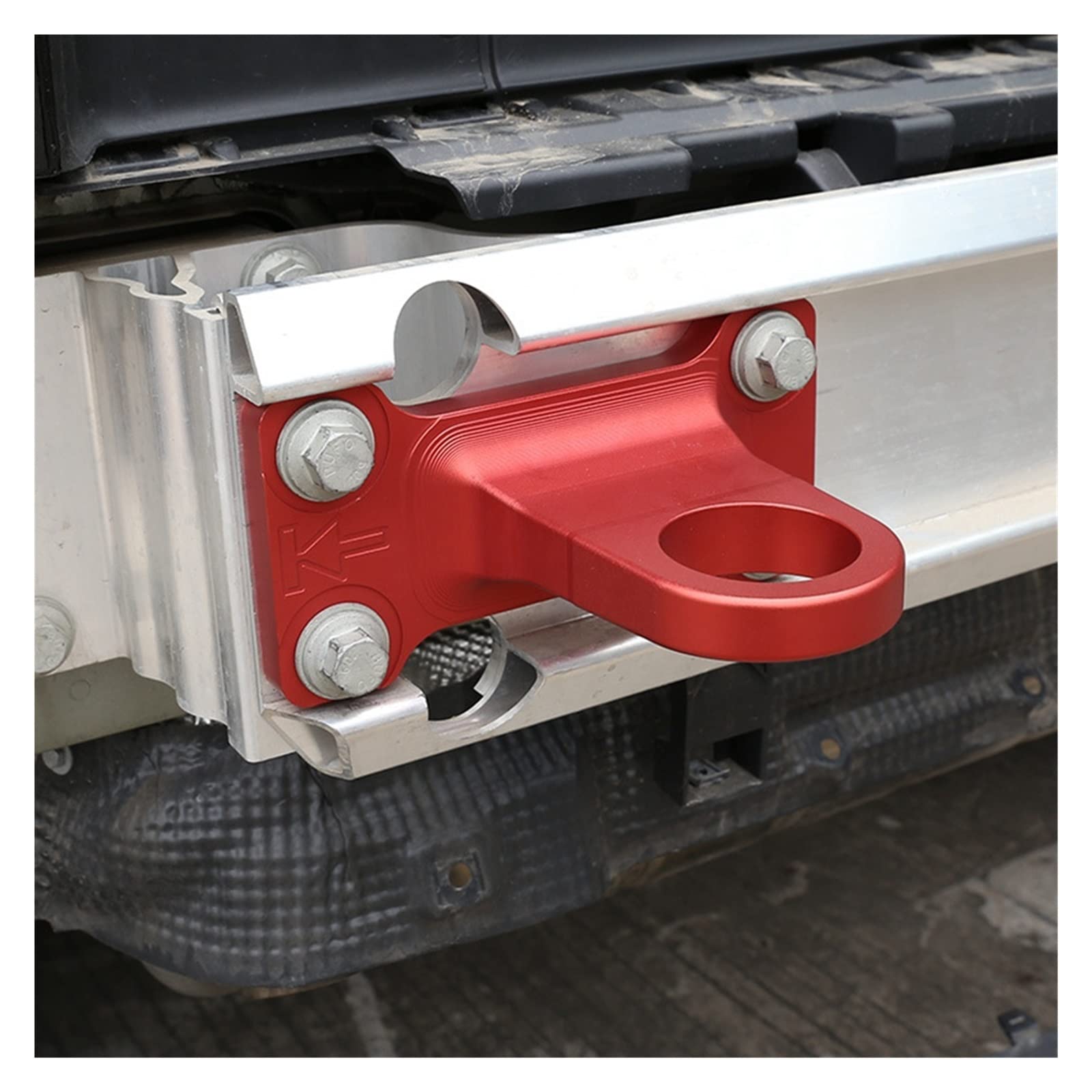 PortablPractical Trailer Hitch Shape Tylny zderzak Heavy Duty Hak holowniczy Hak holowniczy Czerwony