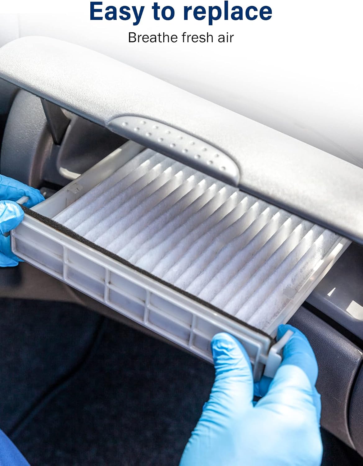 Kootek Cabin Air Filter, 2 Pack Replacement for Toyota /CF10285/CP285/TCF285/Lexus/Scion/Subaru/Land Rover/Pontiac - White