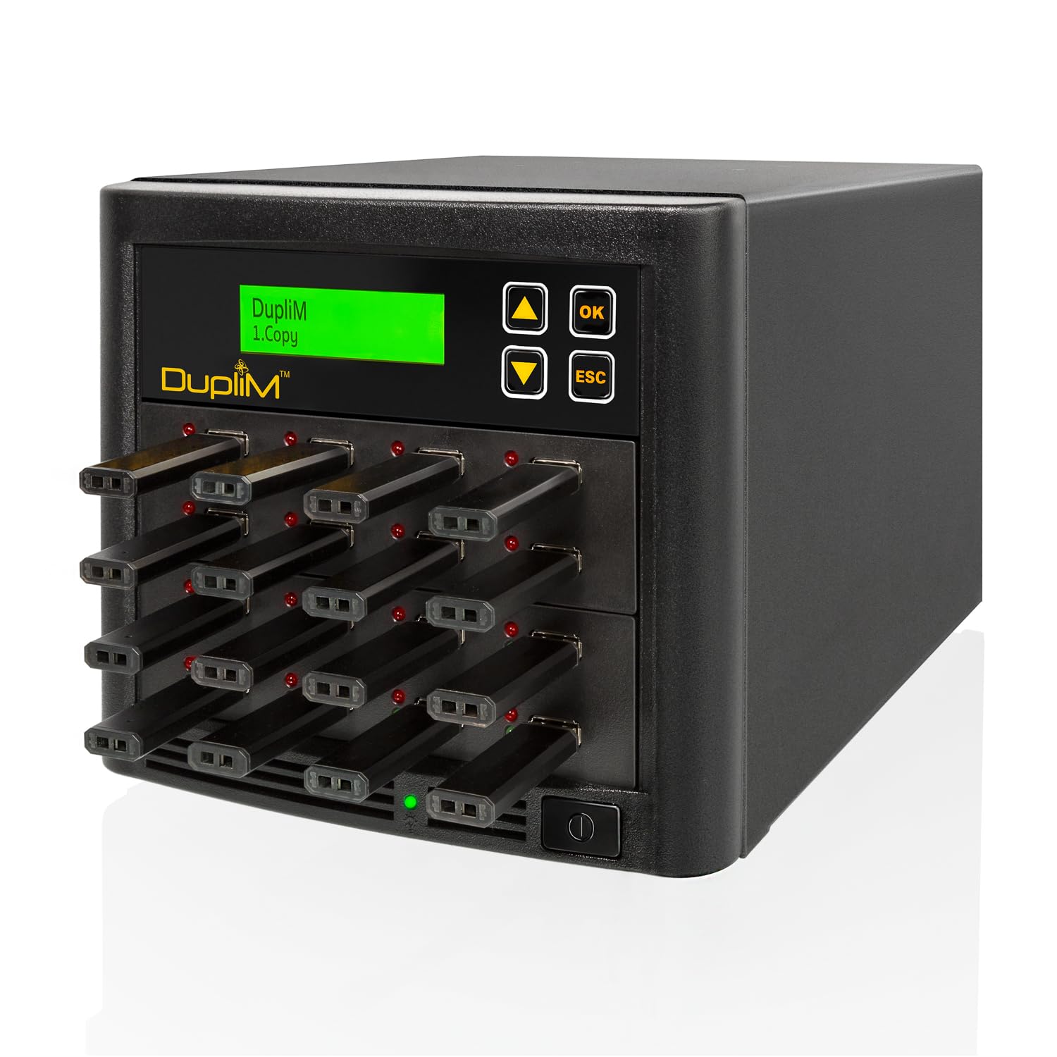 DupliM 1:15 USB Flash Drive Duplicator and External 2.5-in. USB HDD Cloner Burner Copier