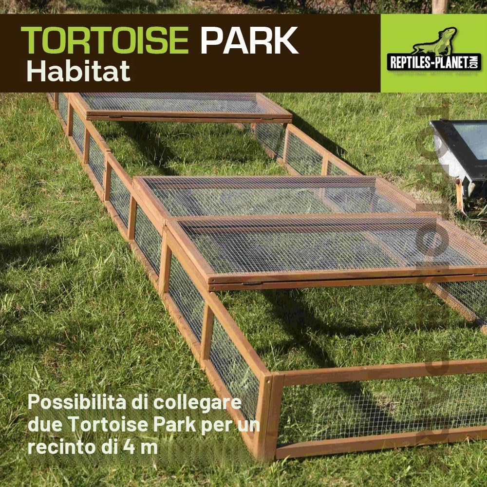 Reptiles Planet Recinzione per esterni del parco delle tartarughe, 200 x 100 x 25 cm