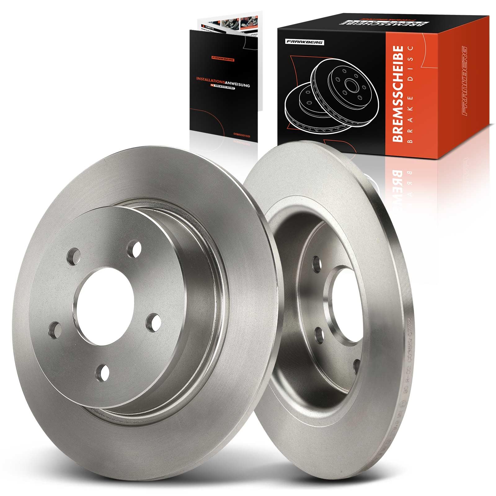 Frankberg 2 dischi freno posteriori pieni ⌀280mm 1829615 | Compatibile con: Grand C-Max DXA/CB7 DXA/CEU, C-Max II DXA/CB7 DXA/CEU, Transit Connect MPV, C-Max II Van