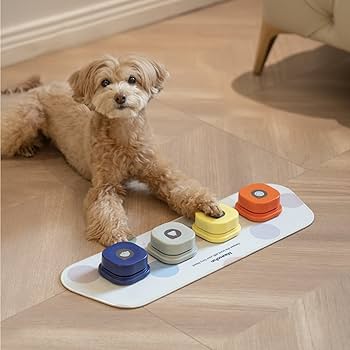 Amazon | MEWOOFUN 犬用 録音ボタン 4個入り 会話ボタン 音声