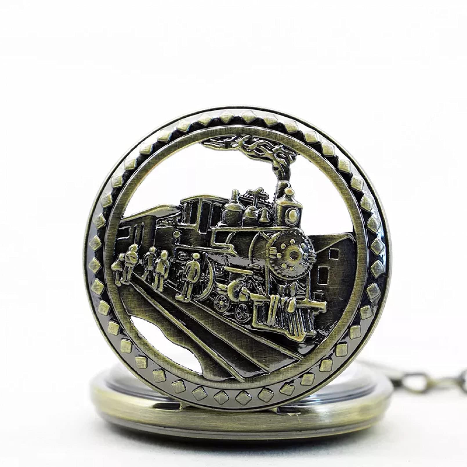 Orologio da Taschino al Quarzo con Numero Romano Orologio Steampunk con Ciondolo con Catena e Regali per Il Compleanno di Natale Orologio da Taschino al Quarzo con Numero Romano Orologio Steampunk con Ciondolo con Catena e Regali per Il Compleanno di Natale