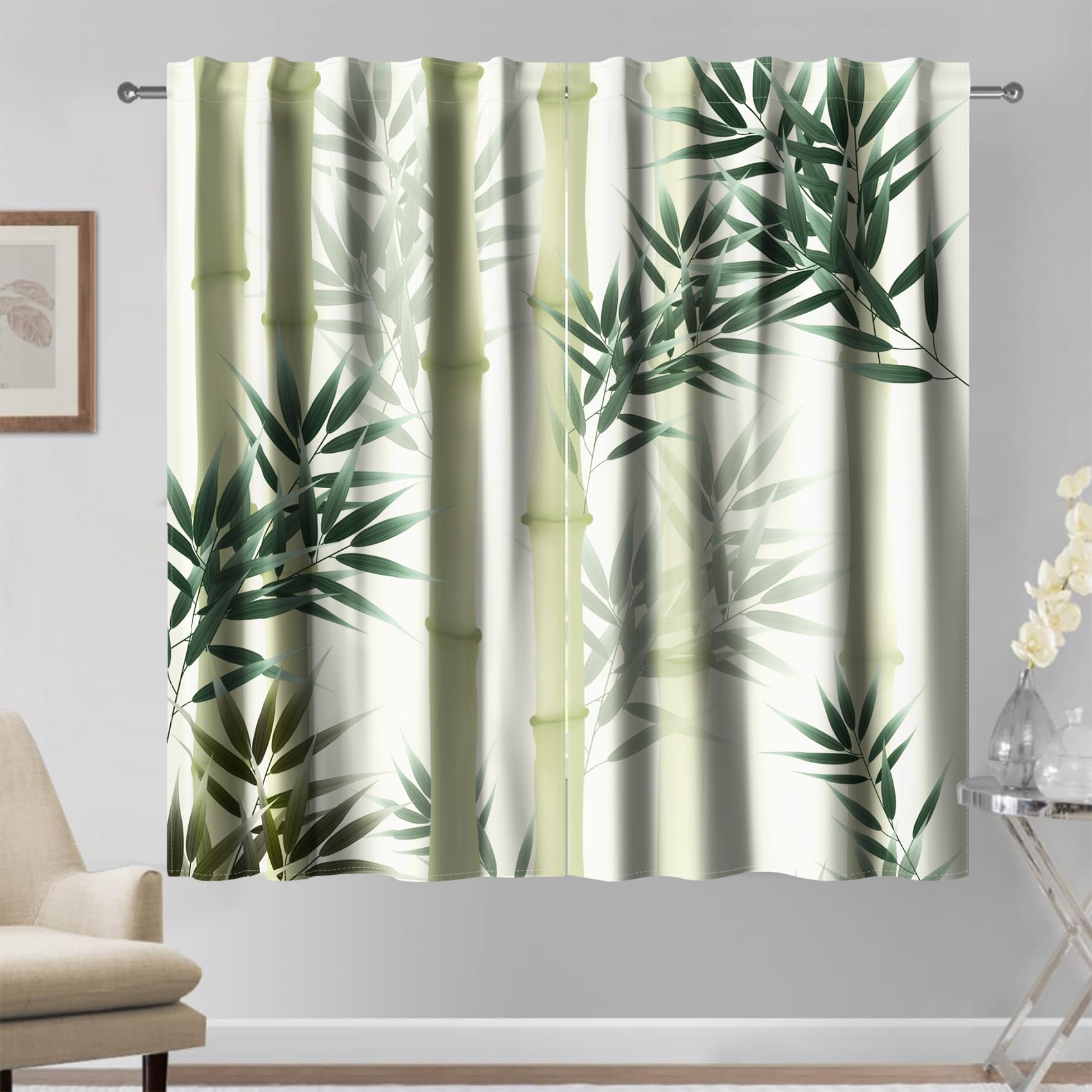 Kzzfqxb 117x138cm 2 Panels Chinese Painting Curtains