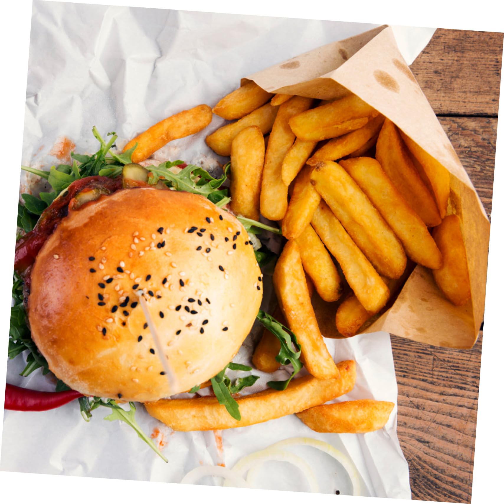 Carta da Forno Gialla Usa e Getta per Alimenti 200 Pezzi Carta Antigrasso Multiuso per Snack e Cibo Domestico per Feste e Bar