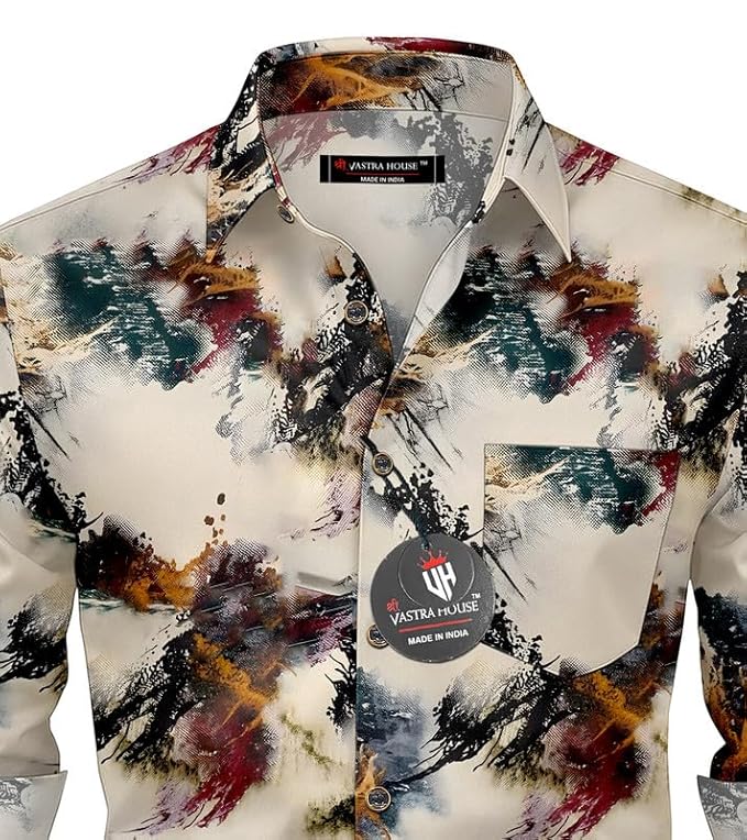 Men's Cotton Blend Casual Shirt ? Lightweight, Comfortable & Stylish Everyday Wear