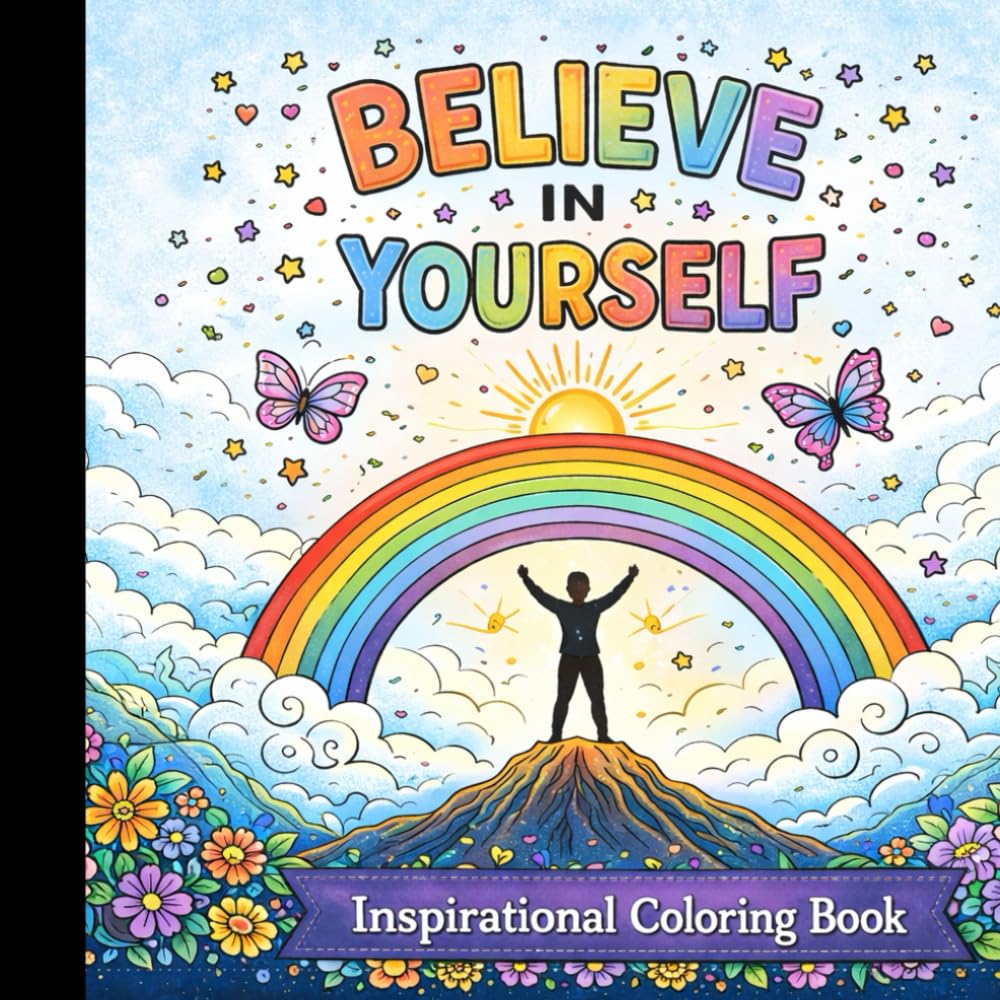 Believe in yourself: Inspirational coloring Book