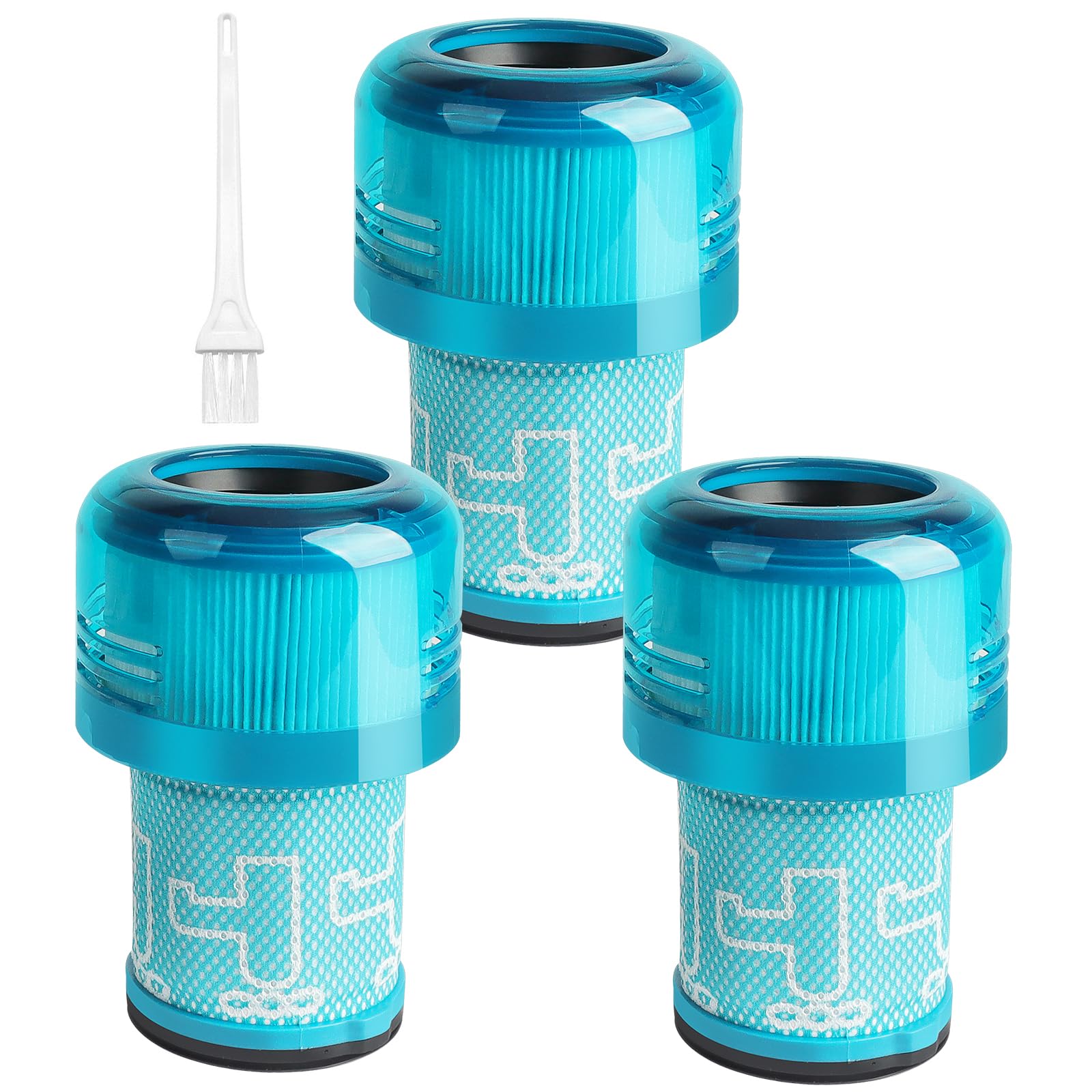 Waitley Filter für Dyson V12 Detect Slim Staubsauger,Absolute Extra/Total Clean/Fluffy – Ersatzteil #971517-01– 3 Stück