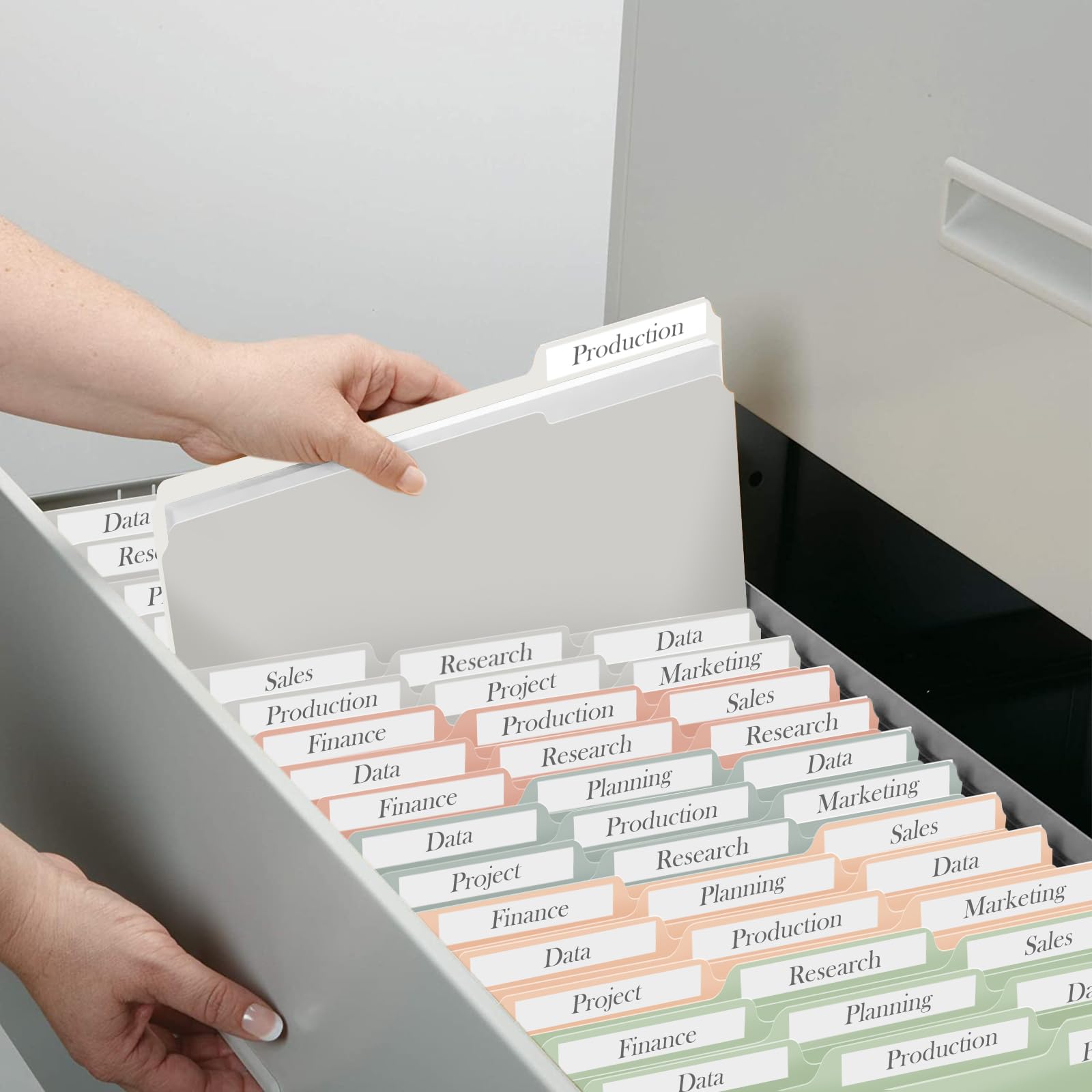 WEMEMORN 120pack Cartella Progetto di colore chiaro
