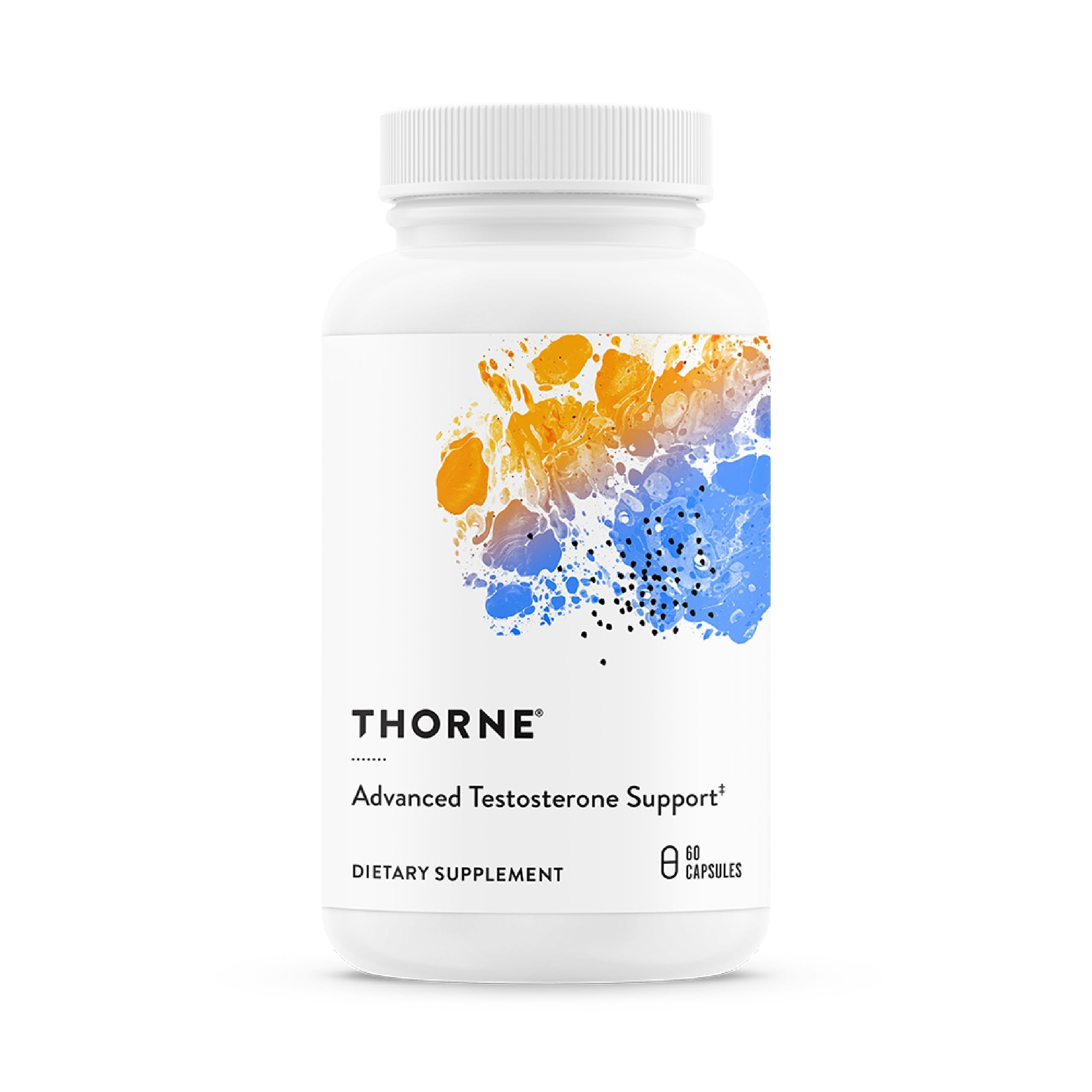 THORNE Advanced Testosterone Support - Men's Health Supplement - with Ashwagandha, Shilajit & Zinc - Soy, Gluten & Dairy Free - 60 Capsules