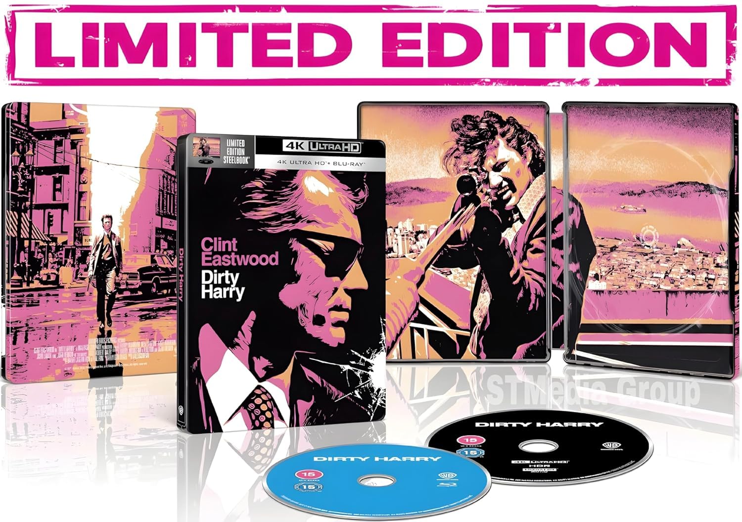 Dirty Harry (Ultimate Collector's Limited Edition, Steelbook, 1971) [4K UHD + Blu-ray] [Region Free]