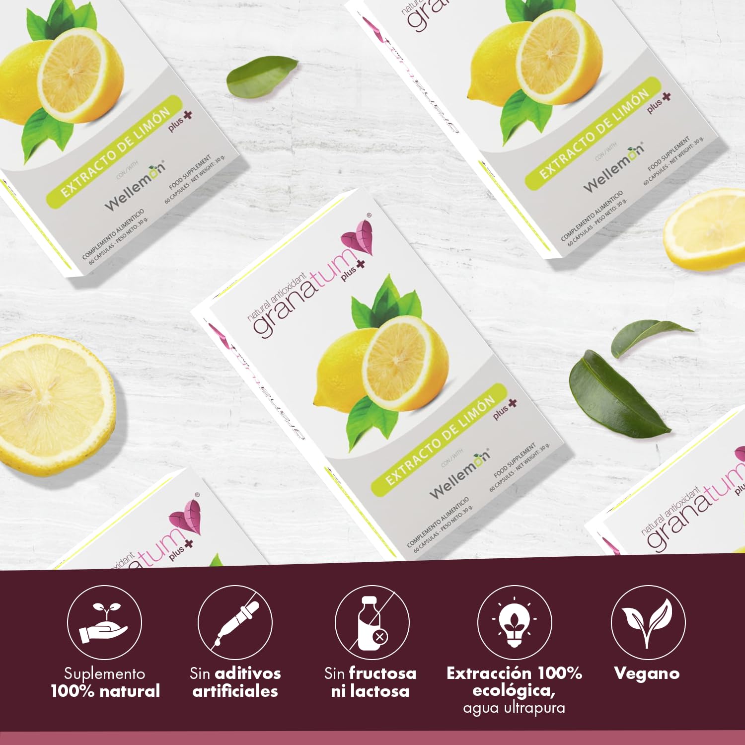GRANATUM PLUS POLIFENOLES MEDITERRANEOS EXTRACTO DE LIMON PLUS 60 CAPSULAS