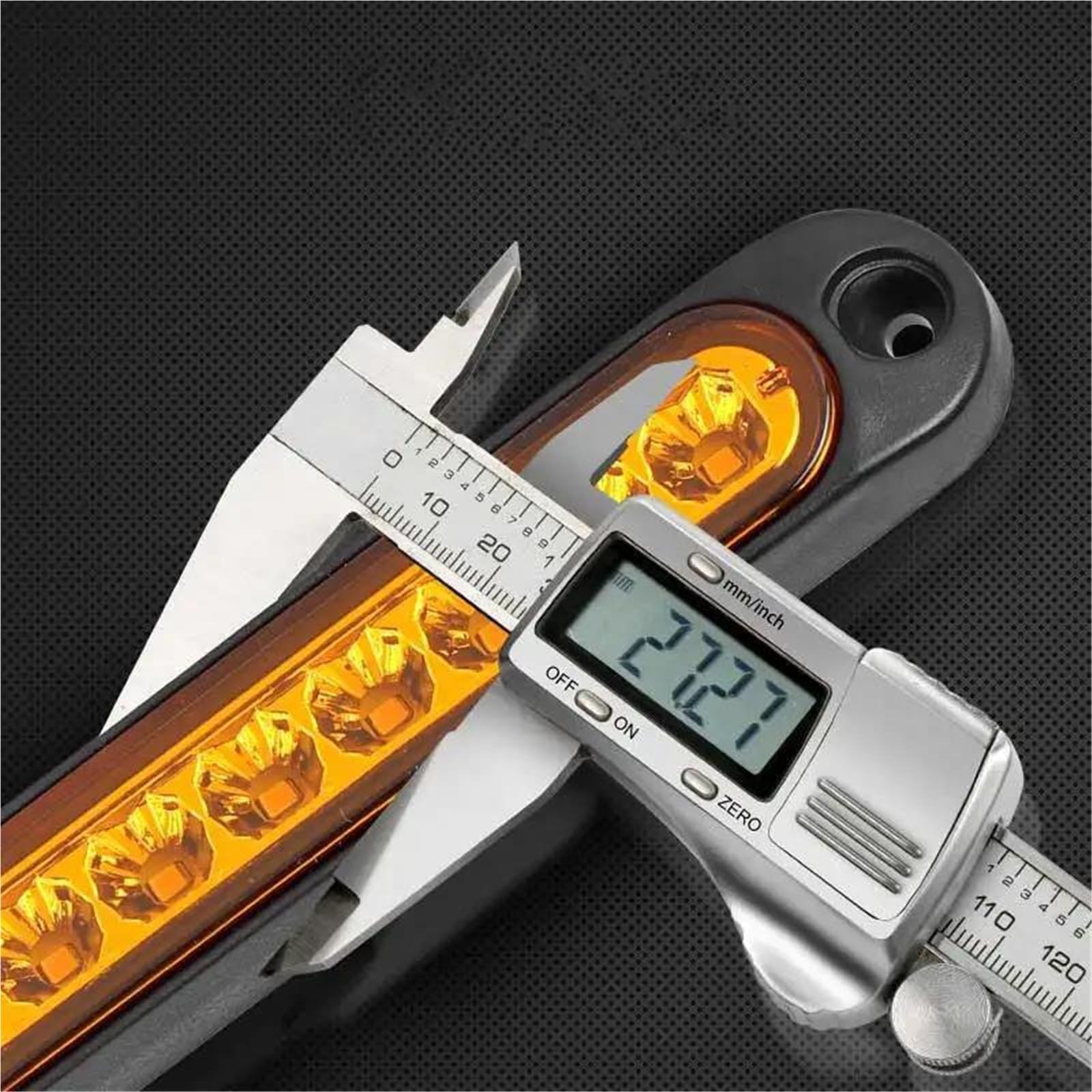 Indicatori Direzione Laterali Luce Per Rimorchio Per Camion Per Per Pick-up Per SUV Per Camper Barra Luminosa Auto Luce Freno Segnale Posizione Laterale Indicatore(2pcs Yellow)