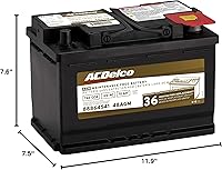 Vista 6 de ACDelco Gold 48AGM (88864541) Batería AGM del grupo 48 BCI con garantía de 36 meses