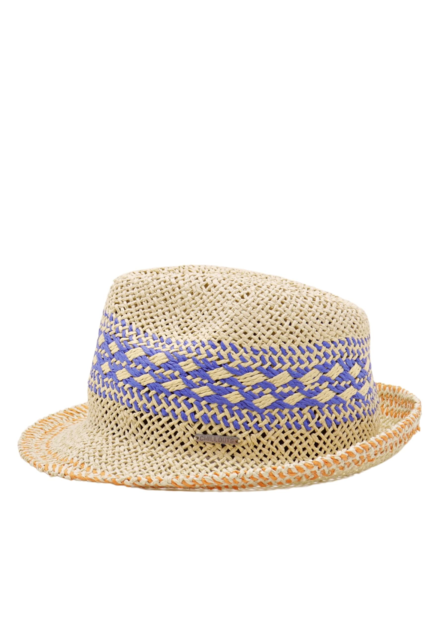 CHILLOUTS Trilby Strohhut Sommerhut Sonnenhut Strohtrilby Strandhut