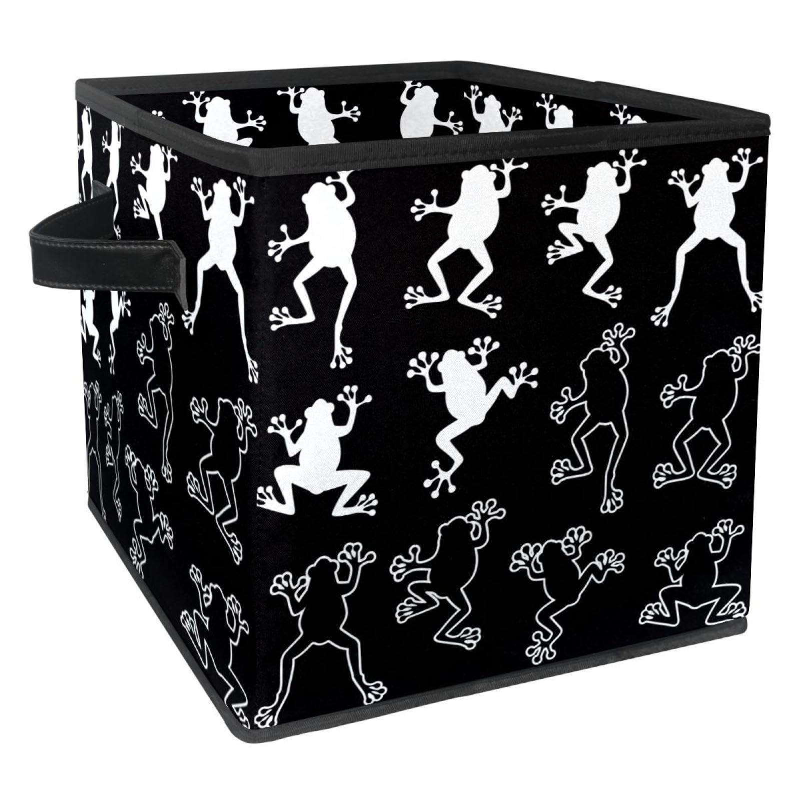 Boîte de rangement en tissu cube pliable avec poignées pour armoire maison