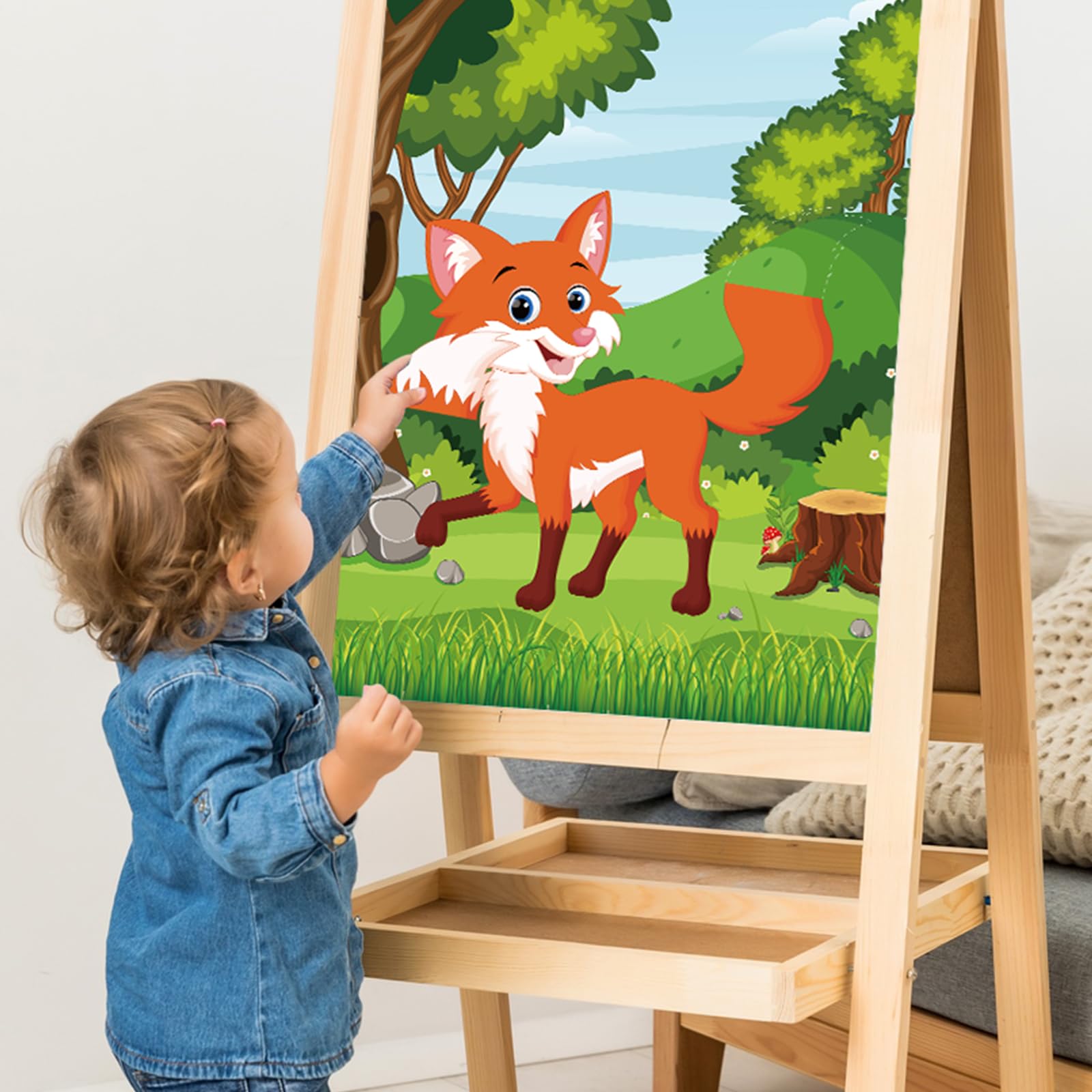 Pin The Tail On The Fox Party Game Avec 30 Queues Pour Forest Farm Pin The Tail On The Fox Party Game Avec 30 Queues Pour Forest Farm