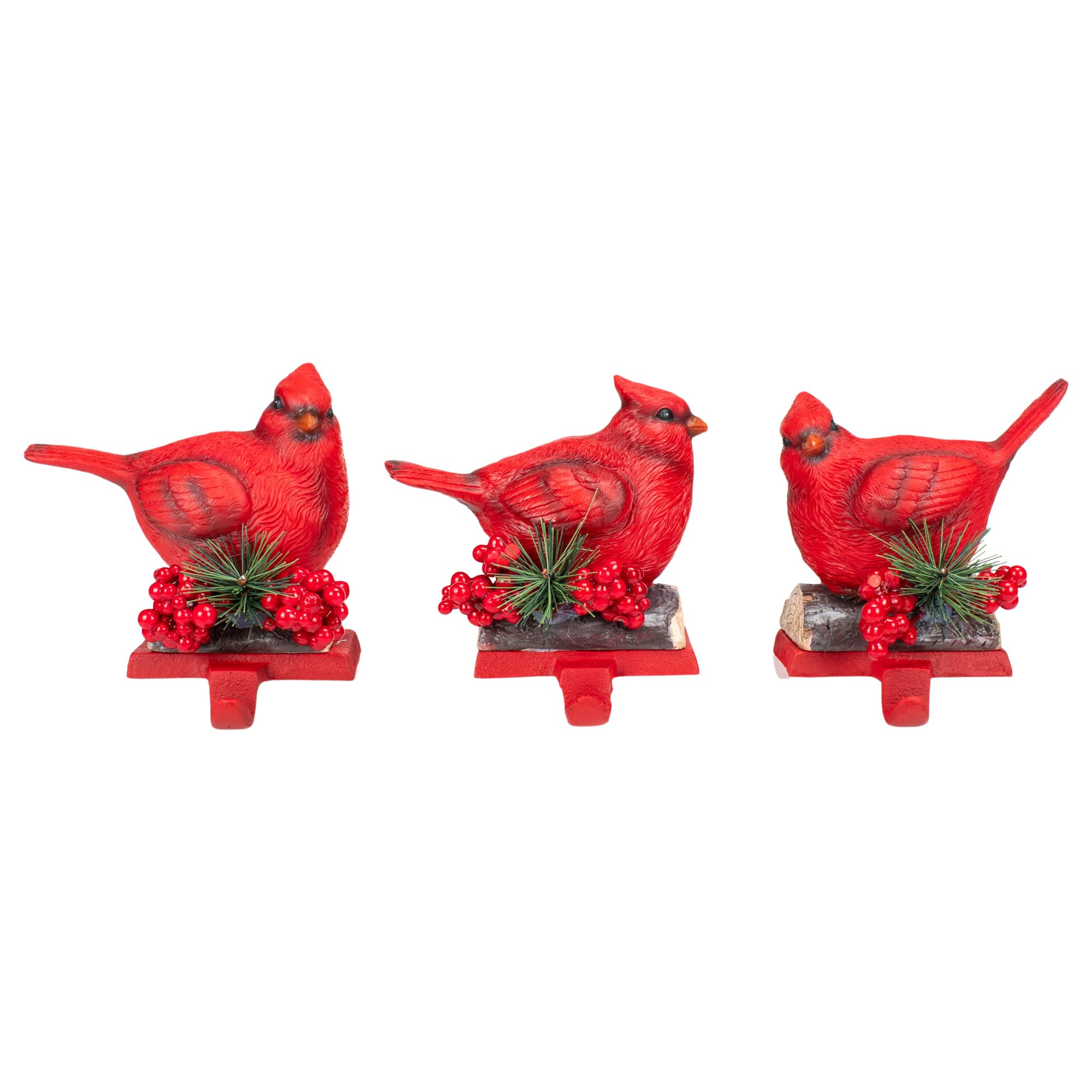 Cardinal christmas stocking holder Clearance