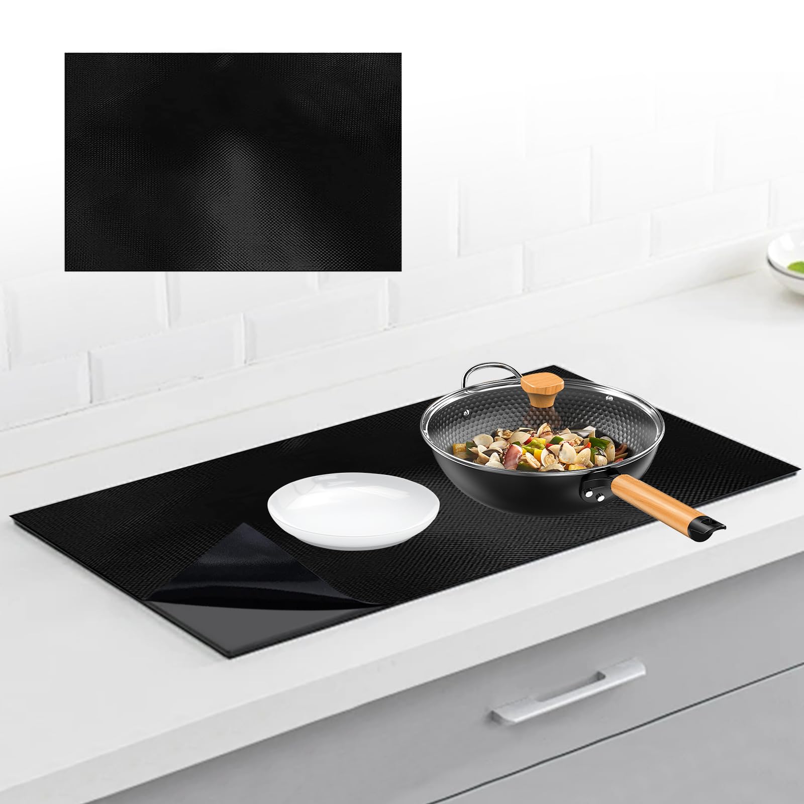 Horolas Silikon Schutzmatte Für Induktionsherd - 52x78 Cm Kratzschutz