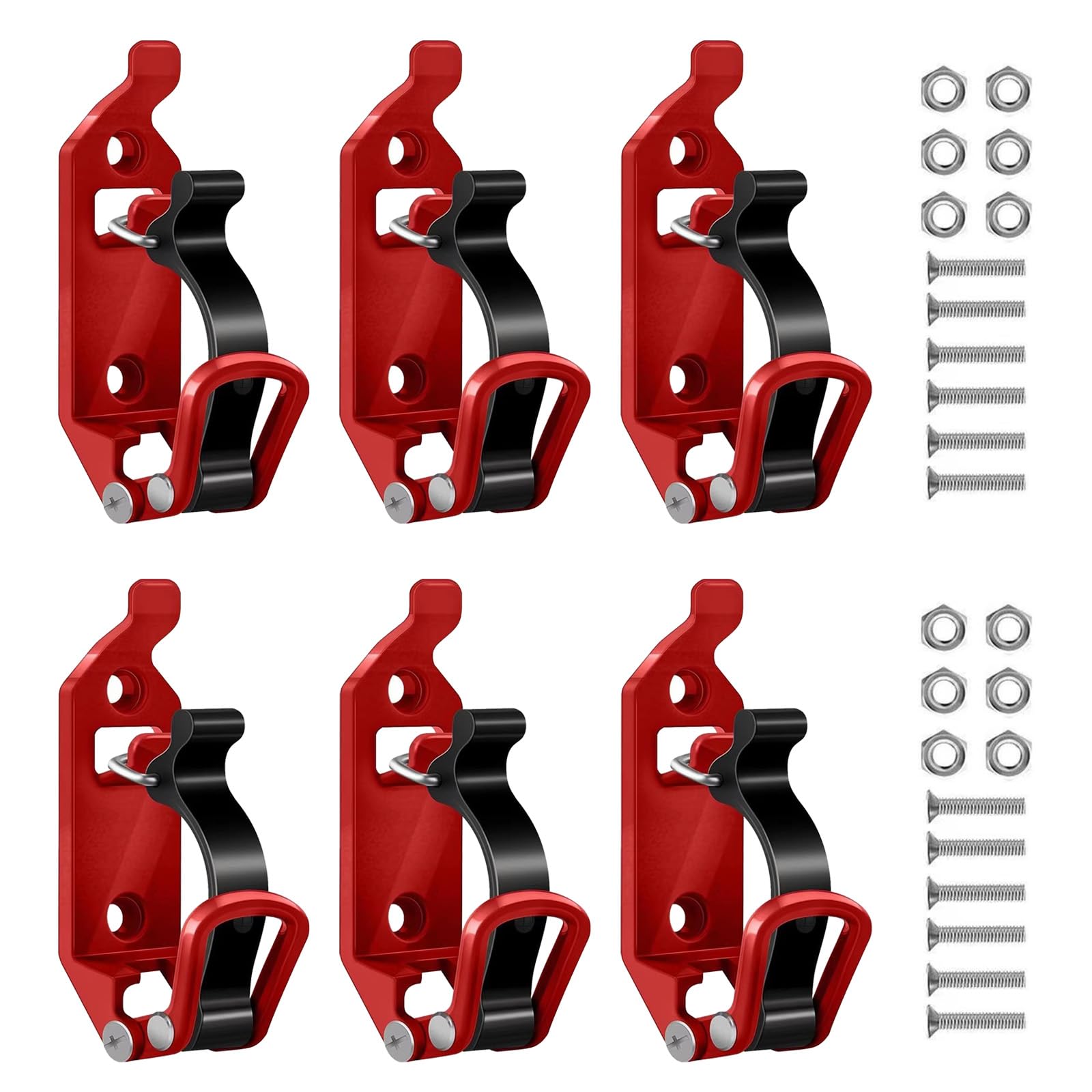 Support De Pelle De Voiture, 6PCS Pelle Réglable pour Étagère Murale de Galerie Toit, Support Métal pour Camions et Outils de Bateau