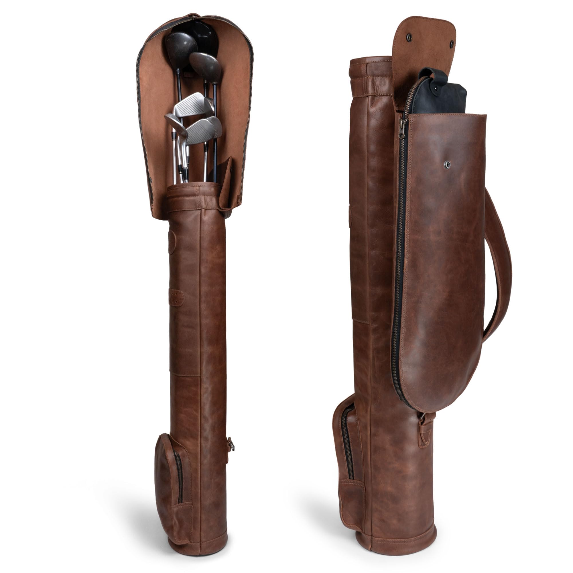 Littlefield & Co., Sunday Golf Club Bag, Small Golf Bag for a Few Clubs, Lightweight Basic Carry Bags, Practice & Travel Cart for Men & Women, Driving Range Carrier Accessories